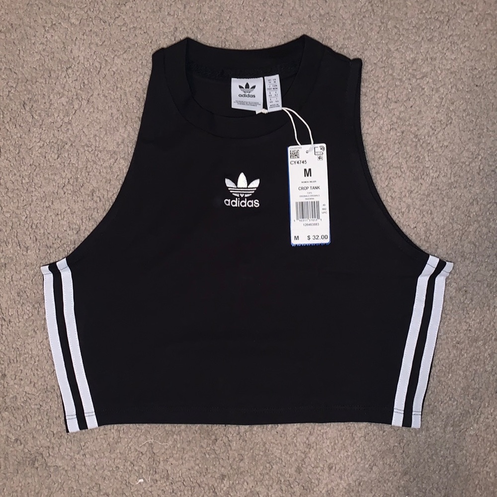Adidas Black Crop Top